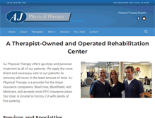 Tablet Screenshot of ajphysicaltherapy.com